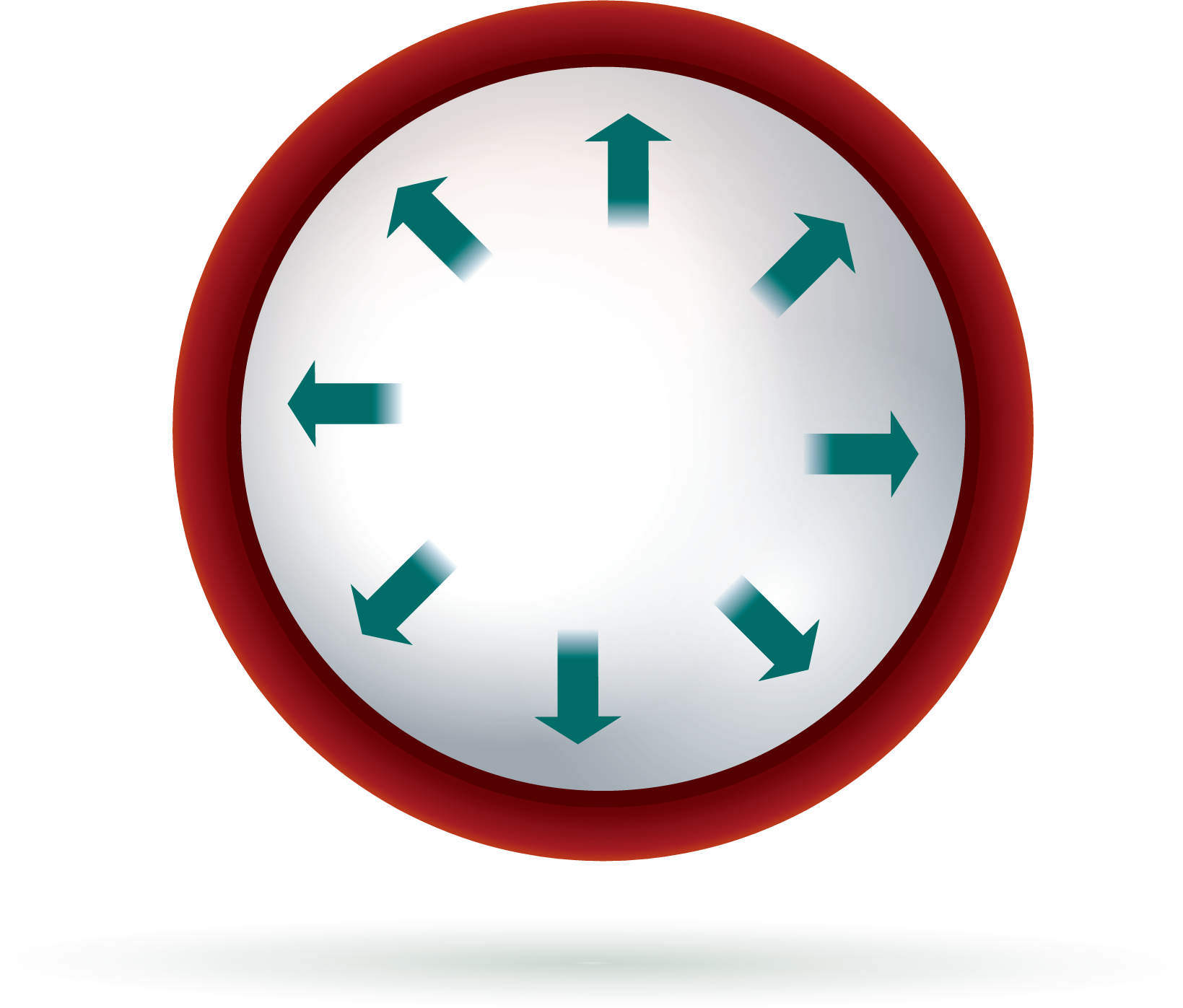 Pressure gauge showing consistent dilatation